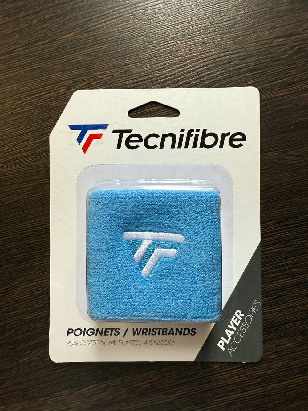 TECNIFIBRE WRISTBAND AZUR 2023 2P (Напульсник узкий) х2