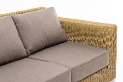 "Боно" диван из искусственного ротанга трехместный, цвет соломенный