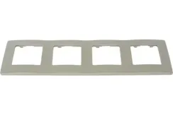 Рамка Legrand Etika 4-постовая светлая галька 25700