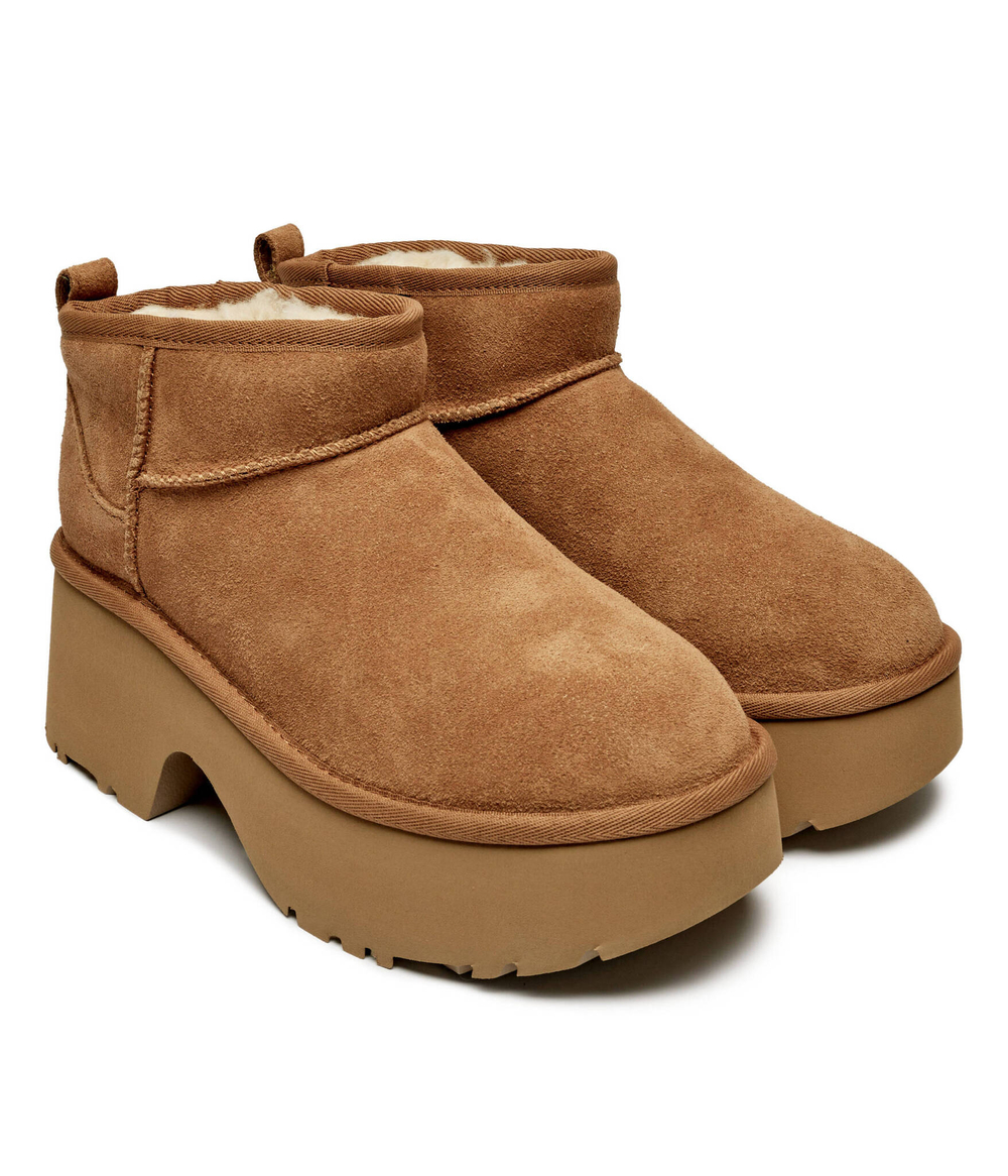 Кожаные угли Classic Ultra Mini New Heights UGG - коричневый(1158311)