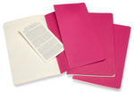 Набор из 3-х блокнотов в линейку Moleskine Cahier Journal (CH016D17) 13х21см, розовый (3шт)
