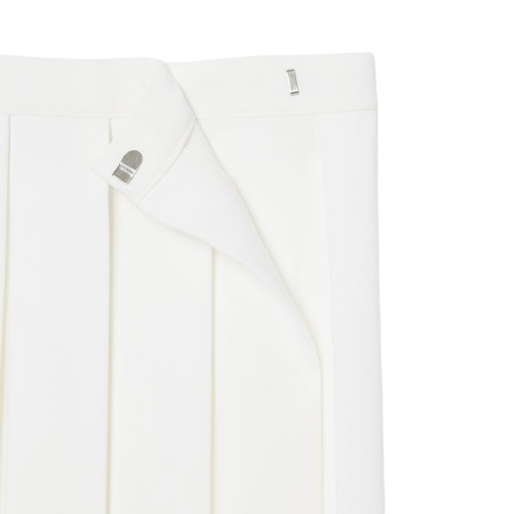 Теннисная юбка Lacoste Roland-Garros Edition Short Pleated - white