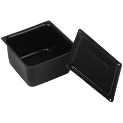 Коробка протяжная ЭРА Y-995-150-150-100-31 металлическая У-995 без уплотнителя 150х150х100мм черная IP31 | Коробки протяжные металлические