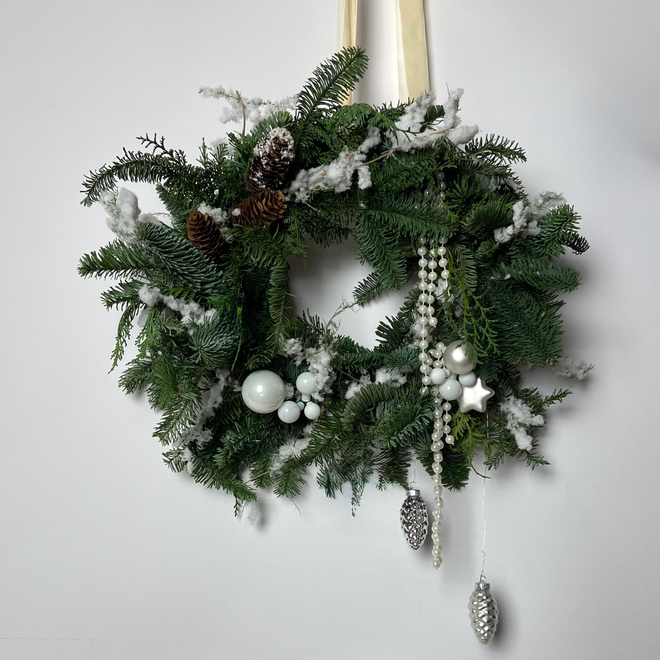 Рождественский венок Северное сияние