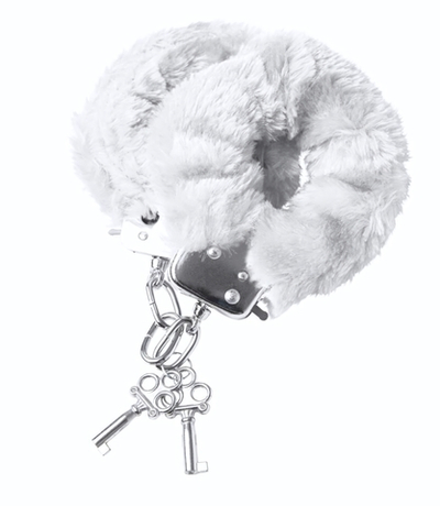 Наручники с белой меховой опушкой (Цвет: белый)