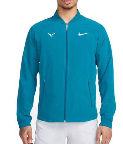 Мужская теннисная кофта Nike Court Dri-Fit Rafa Jacket - green abyss/white