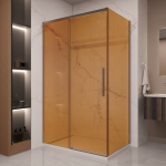 Душевой уголок Stella VSR-1ST9012GSGM, 1200*900, вороненая сталь, стекло янтарь