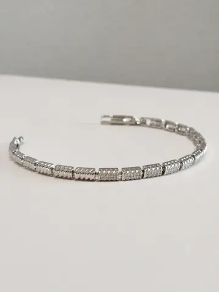 Браслет Xuping «Бриллиантовая дорожка» Silver