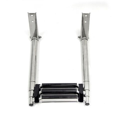 Трап телескопический складной, 3 черных ступени (ширина 310 мм.) (10268780)