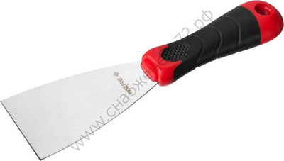 ЗУБР 60 мм, профилированное полотно двухкомпонентная ручка, нержавеющий, Шпатель, МАСТЕР (10072-06)