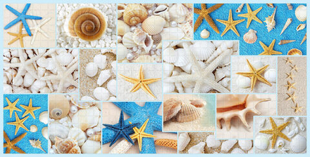 Листовая панель ПВХ Мозаика, Пляж