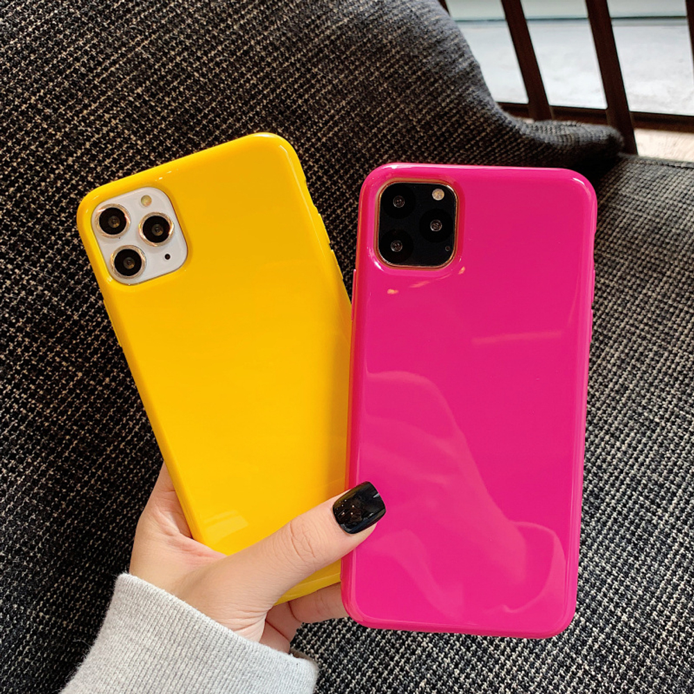 Чехол силиконовый цветной  для iPhone X/Xs