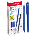 Ручка гелевая стираемая deVENTE "Edit" синяя, 0,3мм