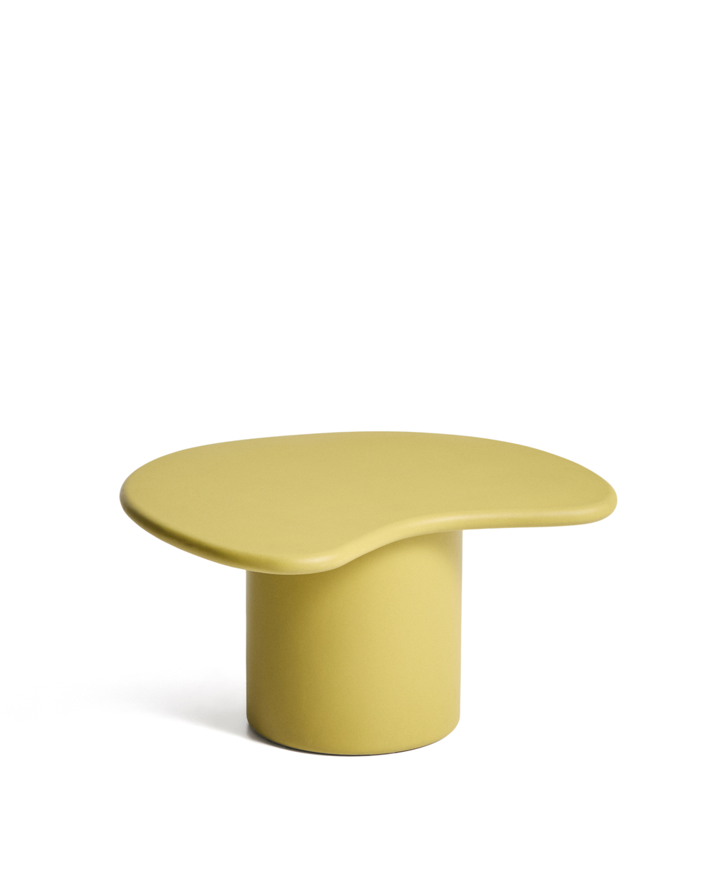 Уличный столик Macarella из горчичного бетона, 83 x 77 см