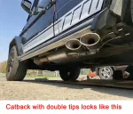 Выхлопная система с заслонками для Mercedes-Benz BENZ G Class W463 G63 G55 G550 #1