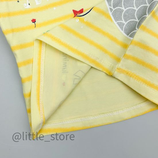 Комплект хлопковый "Mermaid" желтый/синий