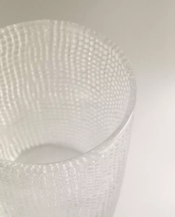 ZARA HOME КРУЖКА С РЕЛЬЕФНЫМ ДИЗАЙНОМ, ПРОЗРАЧНЫЙ