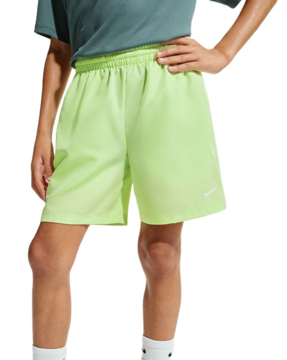 Детские теннисные шорты Nike Boys Dri-Fit Multi+ Training - light liquid lime/white