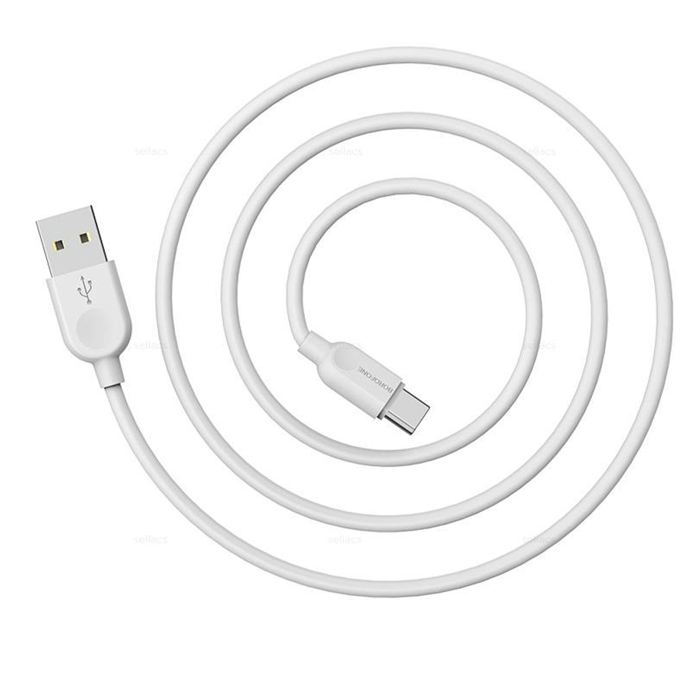 Кабель USB на Type-C Borofone BX14 (white)