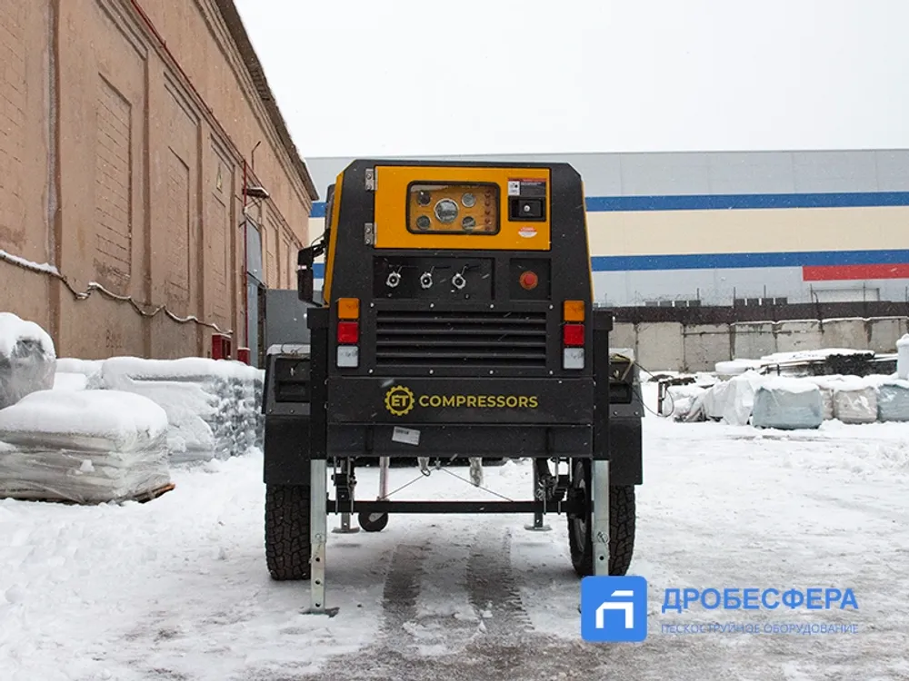 Передвижной компрессор ET SD-185T-7 на шасси