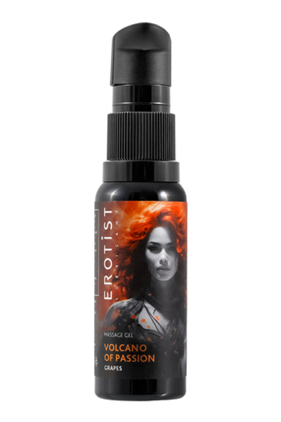 Гель Erotist с эффектом вибрации VOLCANO OF PASSION: GRAPES (со вкусом виноград), 25 мл