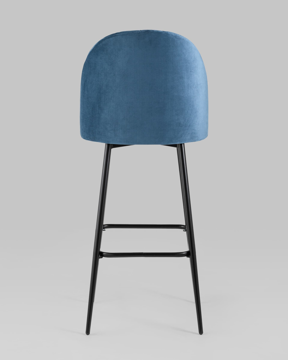 Стул барный Марсель велюр пыльно-синий