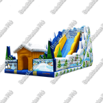 Детский надувной батут-горка "Весёлая горка" 15*9*9 м