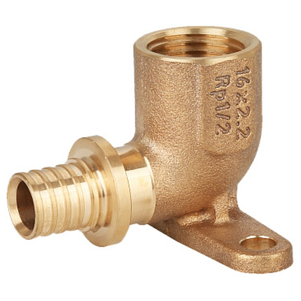 Угольник Gappo настенный с внутренней резьбой бронзовый 20-Rp 1/2"