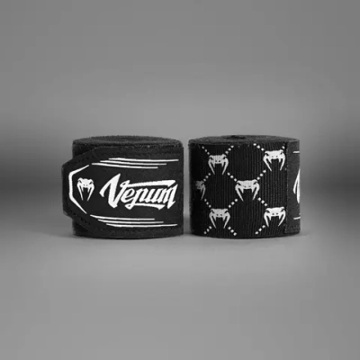 Бинты Venum Monogram Black/White 2.5м