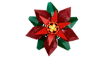 Конструктор Лего айконс Пуансеттия 10370 | LEGO Icons Poinsettia 10370 декоративная ботаническая модель 608 деталей 18+