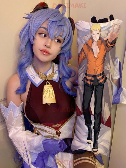 Мини дакимакура Саске Учиха и Наруто Узумаки из Наруто арт. M0359, 60х20 см