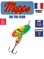 Блесна для рыбалки вращающаяся Mepps XD TRI FLUO