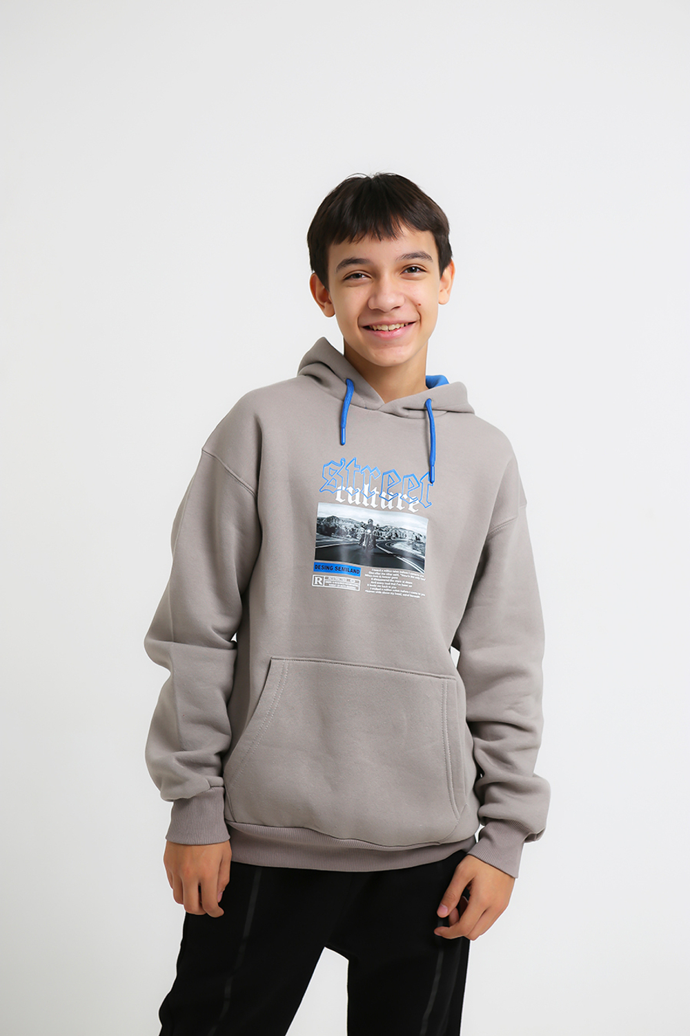 Худи дл/р с начесом с капюш. д/м Beneti (T) 7307