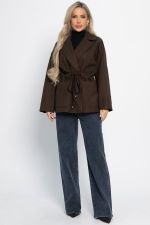 Пальто-пиджак (шоколад) Б15088-7М LT Collection