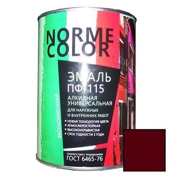 Эмаль ПФ-115 NORME COLOR красно-коричневая 20 кг