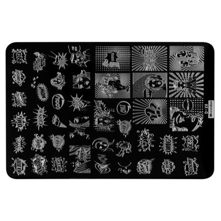 Irisk Пластина для стемпинга 028, 9,5х14,5см