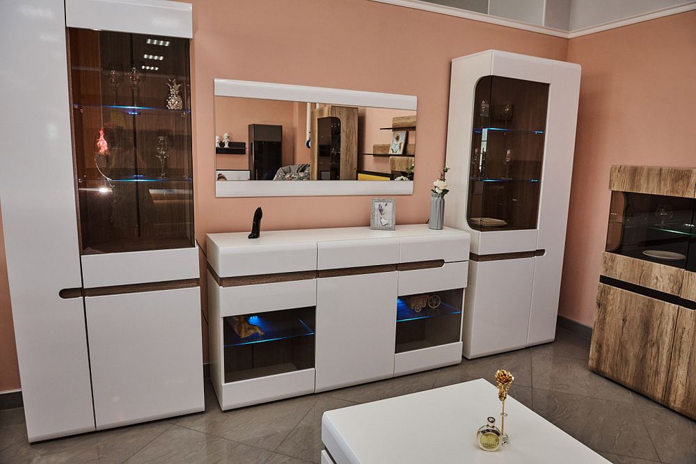 Ультра Шкаф витрина правая(440)