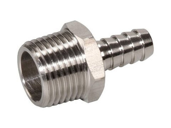 Штуцер 1/2 наруж. резьба х 12 мм, нерж. сталь