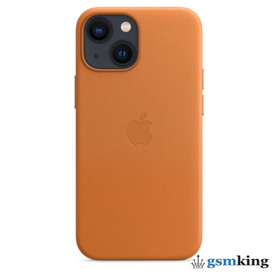 Apple Leather Case with MagSafe iPhone 13 Mini Golden Brown «Золотистая охра» MM0D3ZE/A