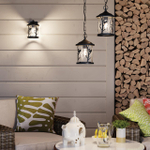 4963/1W NATURE ODL22 713 черный/стекло Ландшафтный настен.светильник E27 1*60W IP44 CUITA