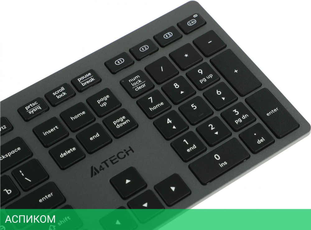 Клавиатура A4Tech Fstyler FBX50C серый