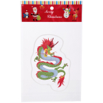 Наклейка на стекло «Огненный дракон» 15*20 см