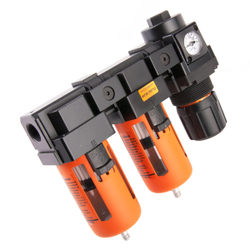 WDK-70730 Блок подготовки воздуха 3/8" двухступенчатый с влагомаслоотделителем, регулятором и маноме