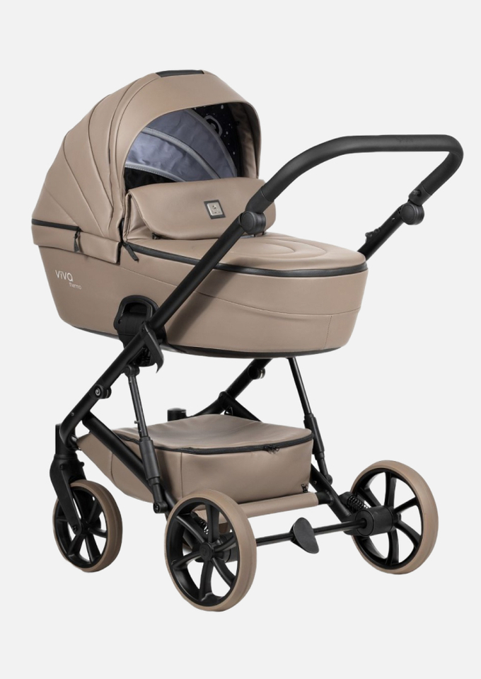 Tutis Коляска 2 в 1 VIVA 6+ Leather Cappuccino