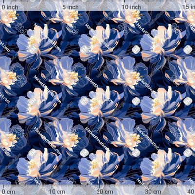 Синие цветы by Art Images 500 DPI