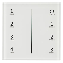 Панель Sens SMART-P29-DIM White (230V, 4 зоны, 2.4G) (Arlight, IP20 Пластик, 5 лет) 027103