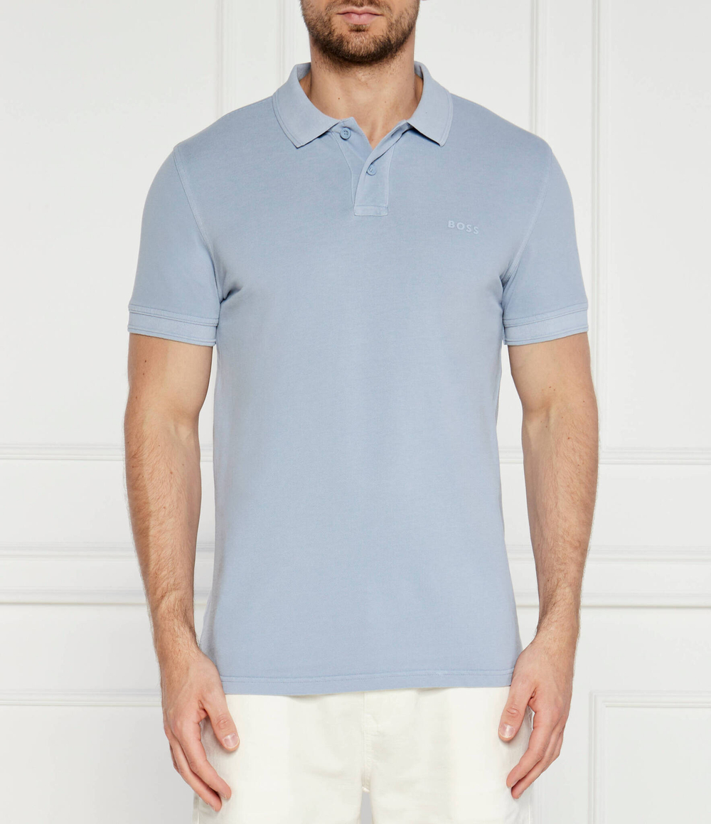 Поло Prime BOSS ORANGE - голубой(50507813)