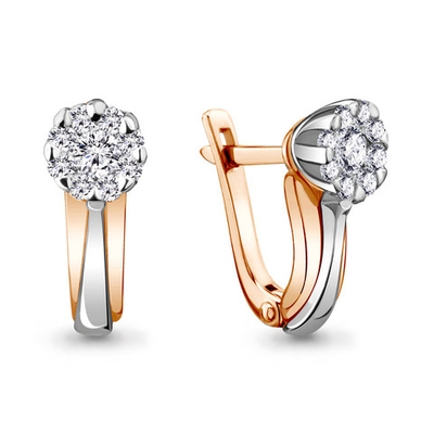 941434к Серьги из Золота с бриллиантами из коллекции "Merilyn"