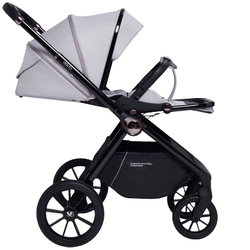 Детская коляска Sweet Baby Vento Black 3 в 1 Grey