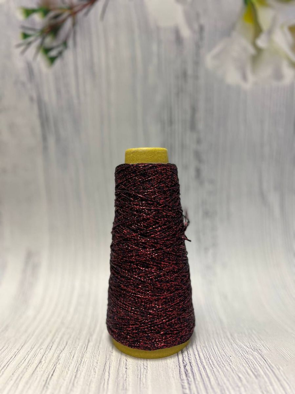 Пряжа хлопковая с люрексом